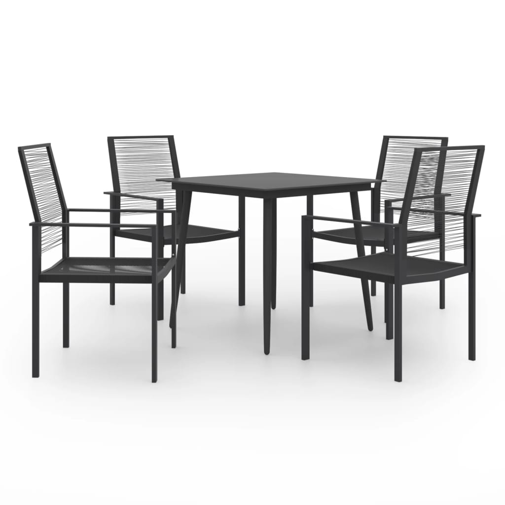 vidaXL Juego de comedor para jardín 5 piezas