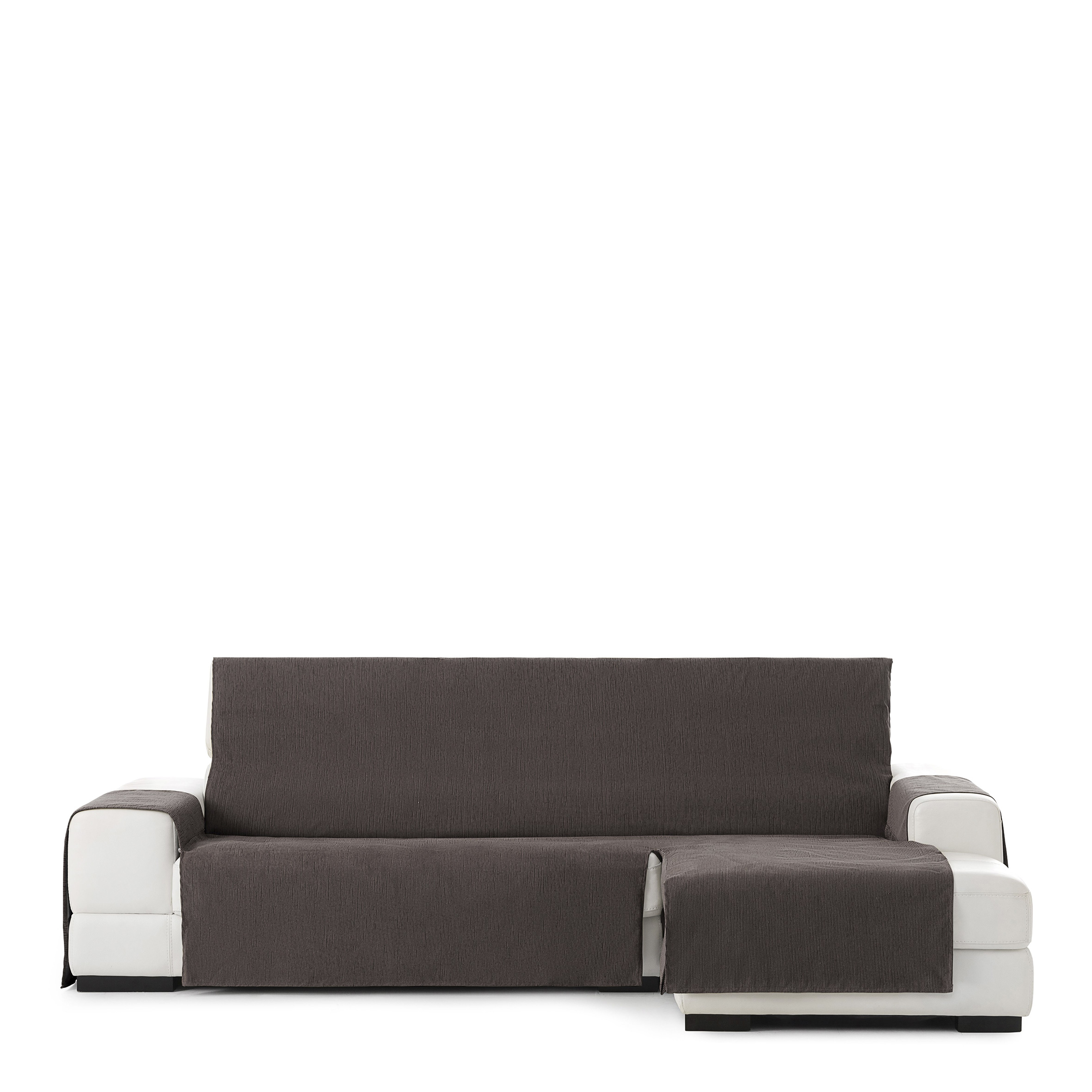 Funda de sofa chaisse longue m/3 mid derecha (Mirando de frente) c/7 extra, Tamaño extra derecha, 170x310x110cm, Fábricada en España
