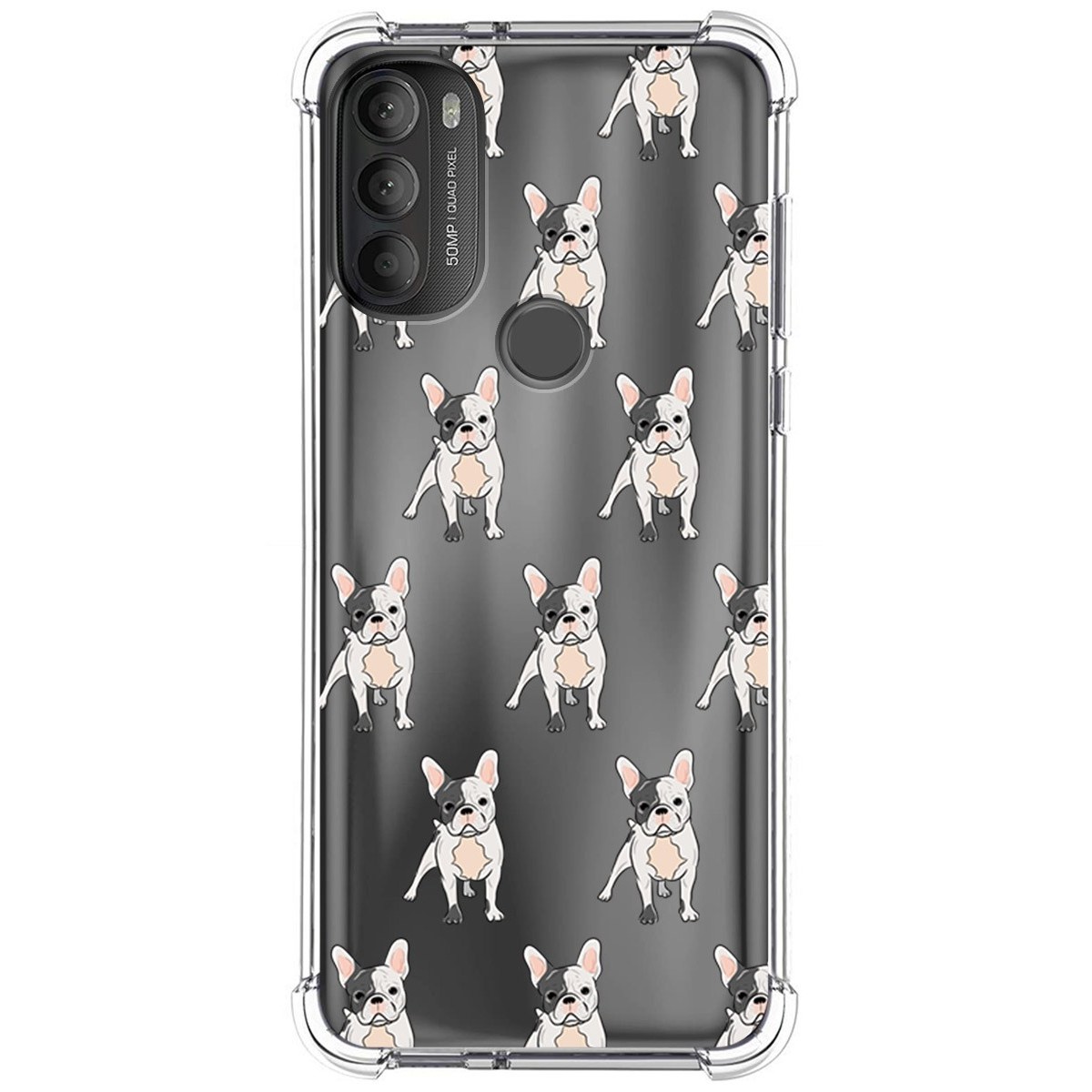 Funda Silicona Antigolpes para Motorola Moto G71 5G diseño Perros 12 Dibujos