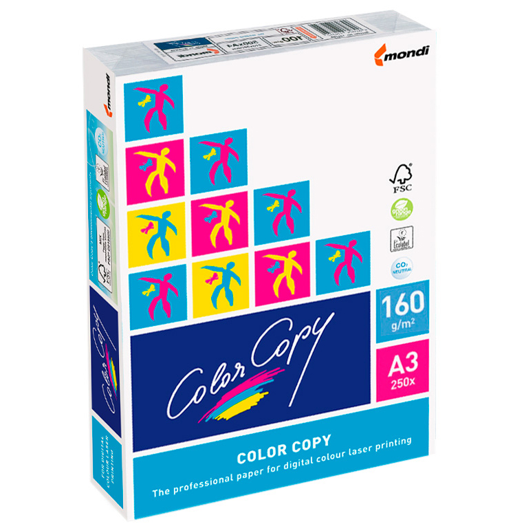 Color Copy CC-160-A3 - Pack de 250 hojas, 160 g, A3