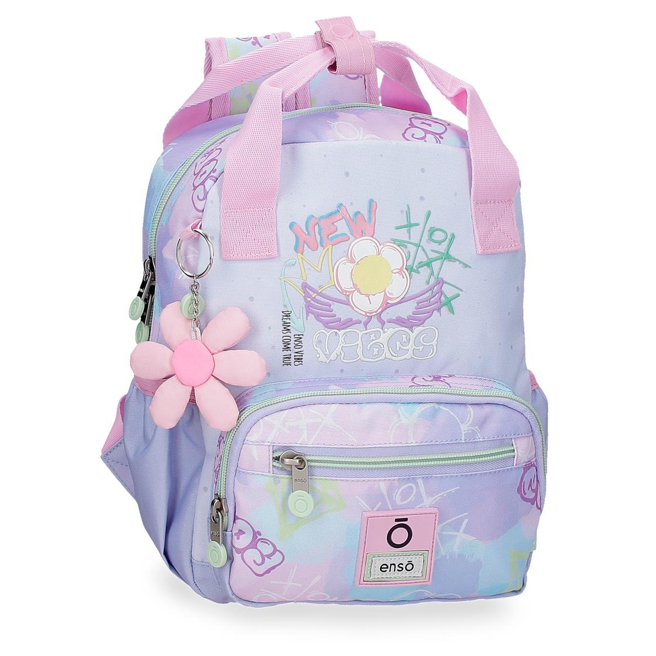 Enso New Vibes Mochila de 23cm x 28cm x 10cm lila adaptable a carro