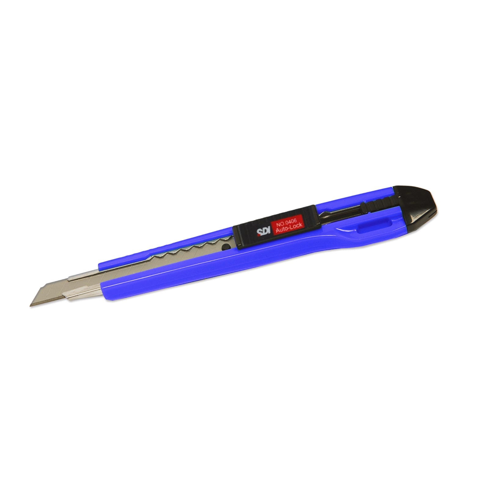 SDI - Cutter Pequeño con Autobloqueo para Manualidades. Cuchilla de 9 mm. Azul