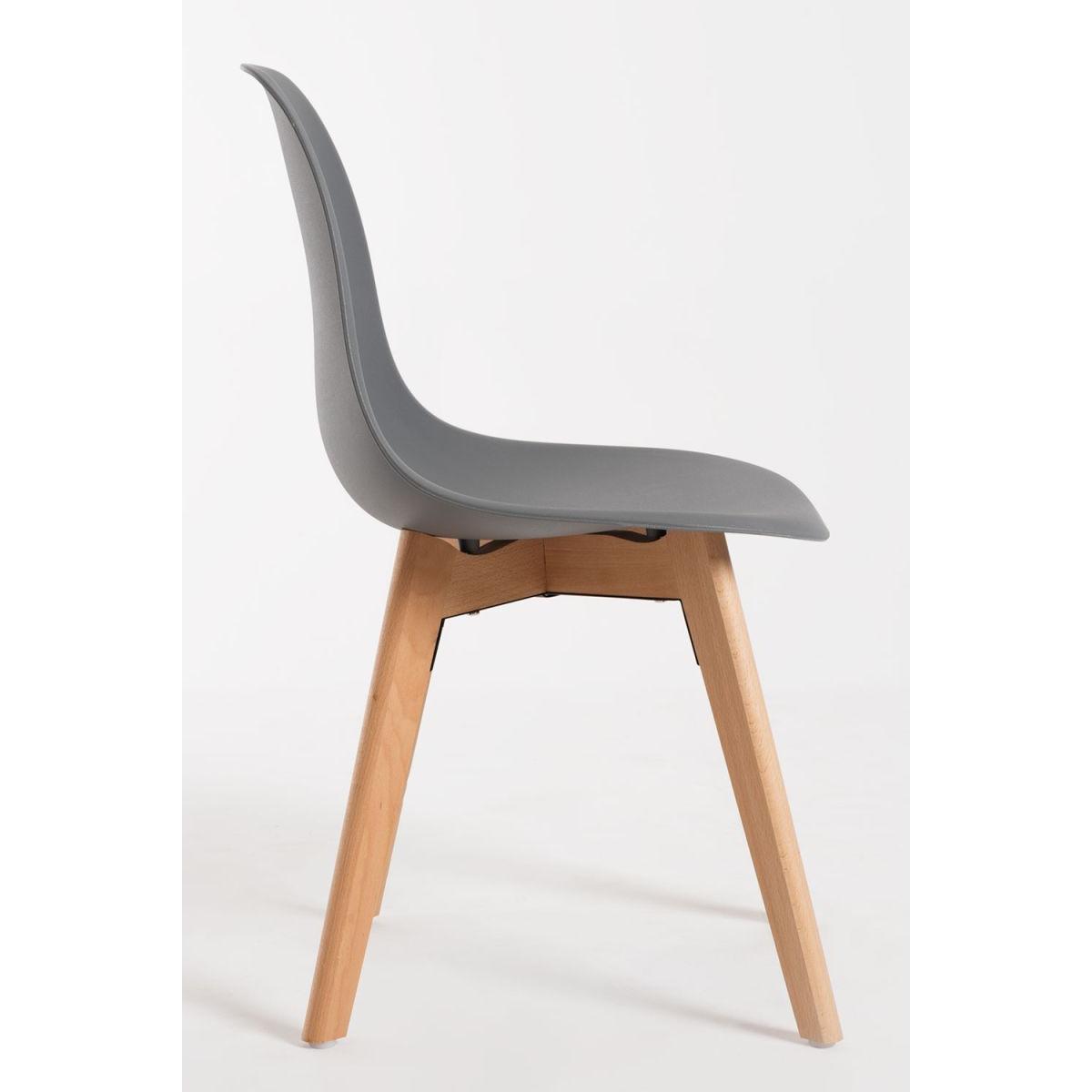 Regalos Miguel - Packs Sillas Comedor - Pack 4 Sillas Kelen - Gris oscuro