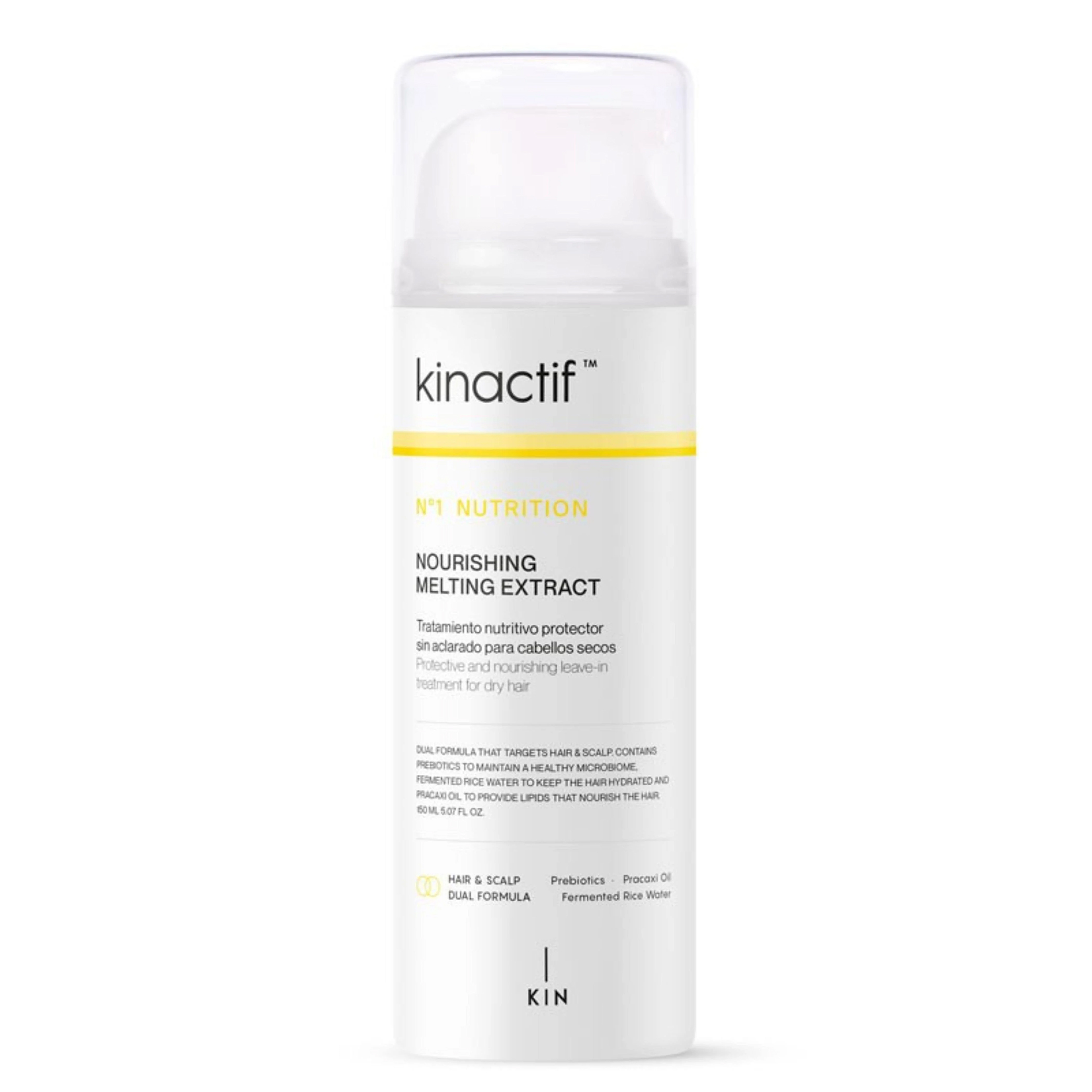 Kin - Kin Kinactif Nº1 Nutrition Nourishing Melting Extract 150 Ml. Tratamiento nutritivo protector sin aclarado para cabellos secos.