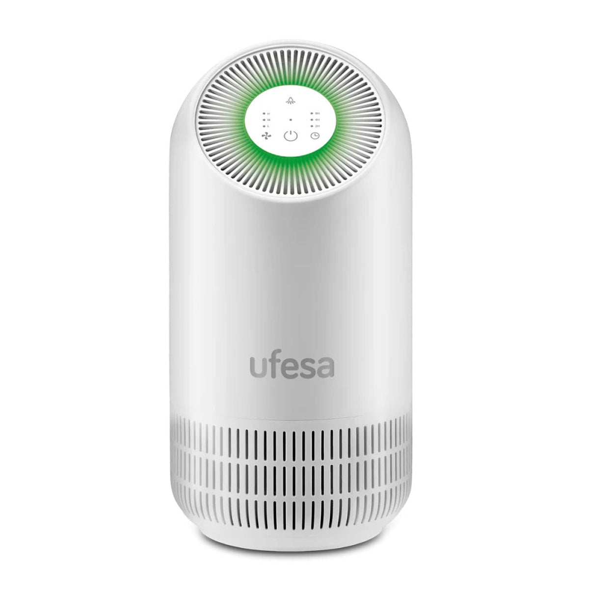 Ufesa - Purificador de aire PF3500 con filtro de 3 capas (pre-filtro, EPA11 antimicrobiano y carbón activo) para eliminación del 95 % del SARS-CoV-2, ideal para espacios hasta 40 m²