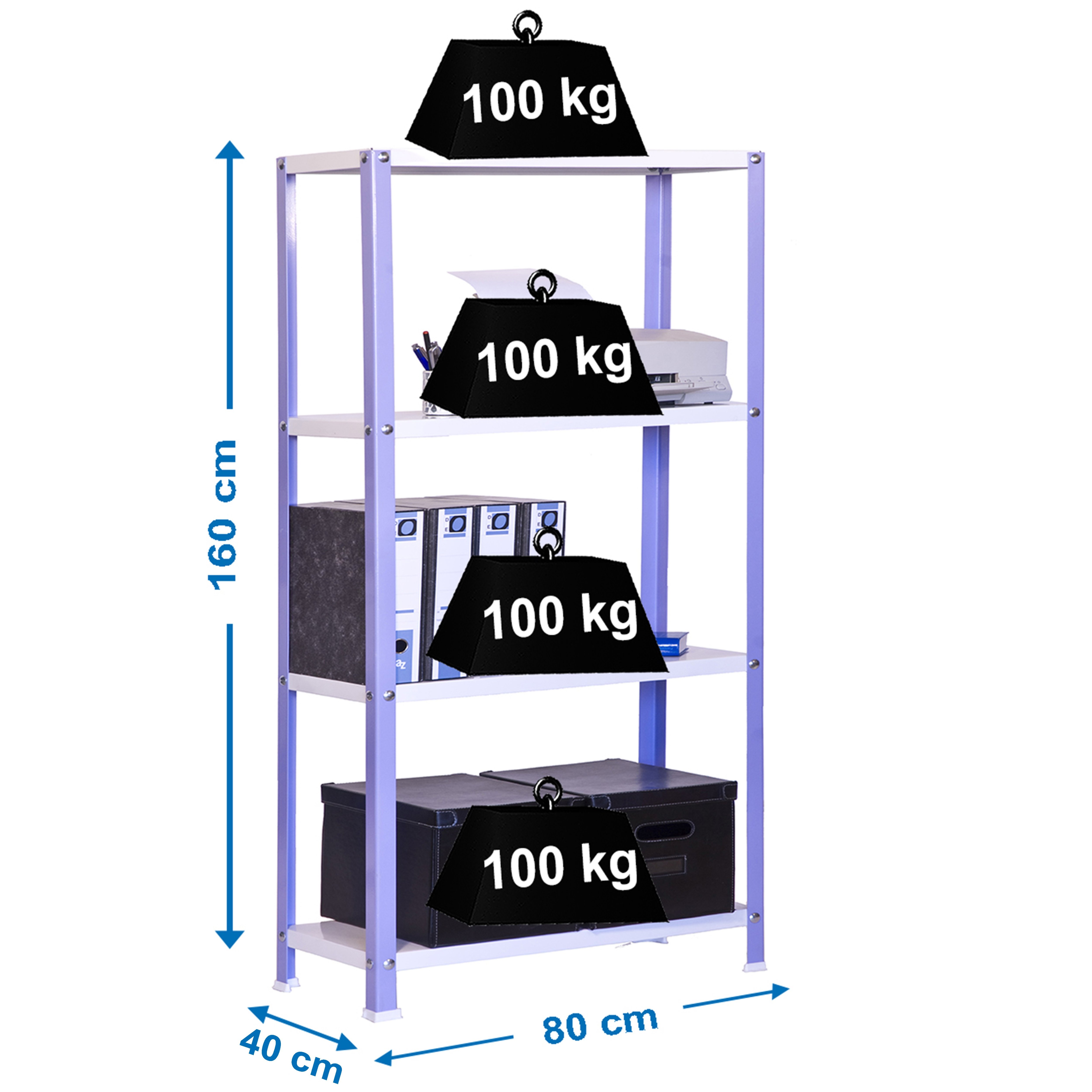 Estantería SIMONRACK Simonhome classic mini 4/400 violeta/blanco