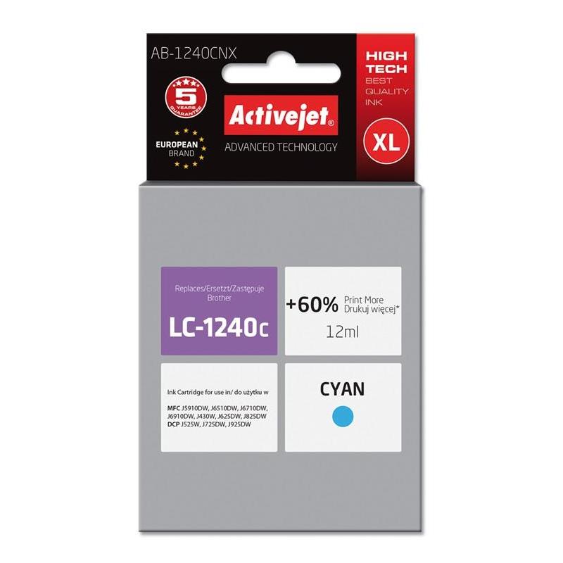 Cartucho de Tinta Activejet AB-1240CNX para Brother MFC-J6510DW - 12 Ml
