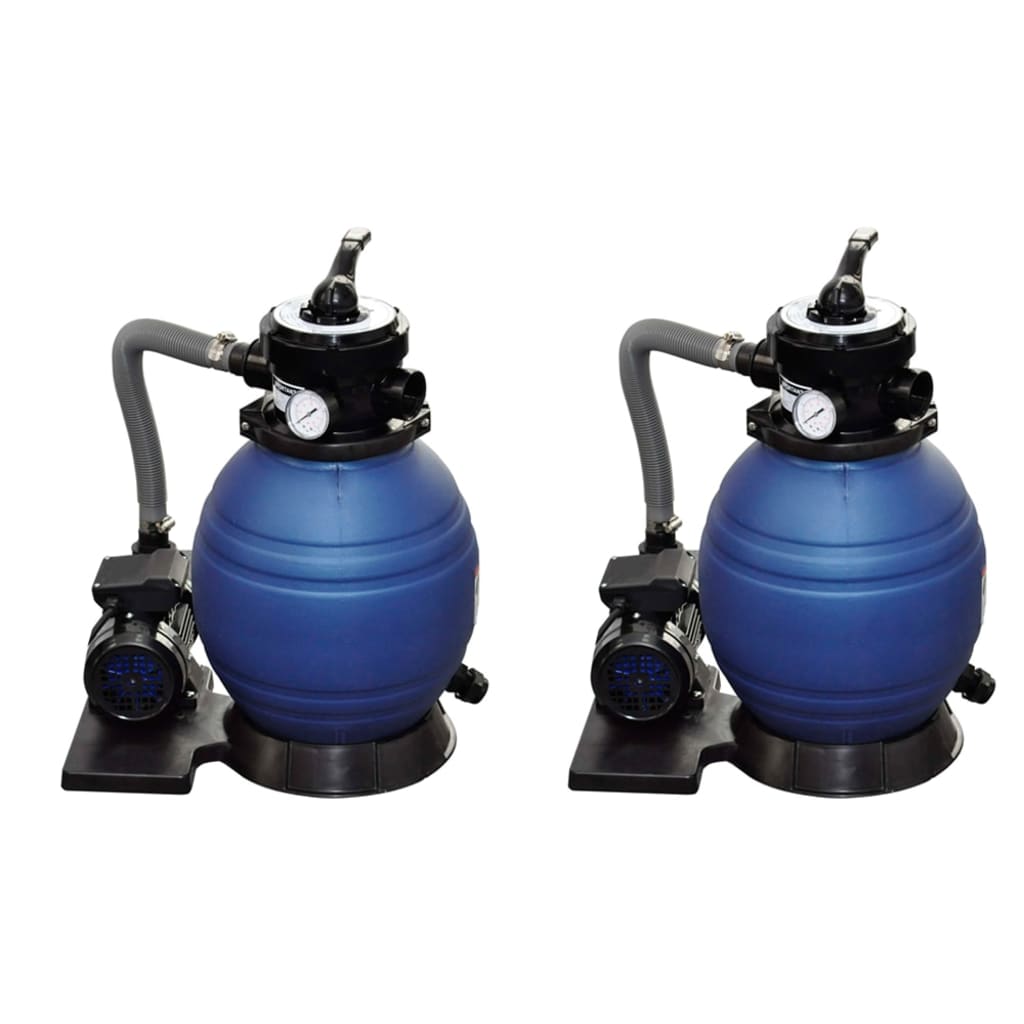 vidaXL Sistema de Filtración Arena Filtrante 11000 L Bomba Piscina Filtro Agua Cantidad 1 unidad, 2 unidades