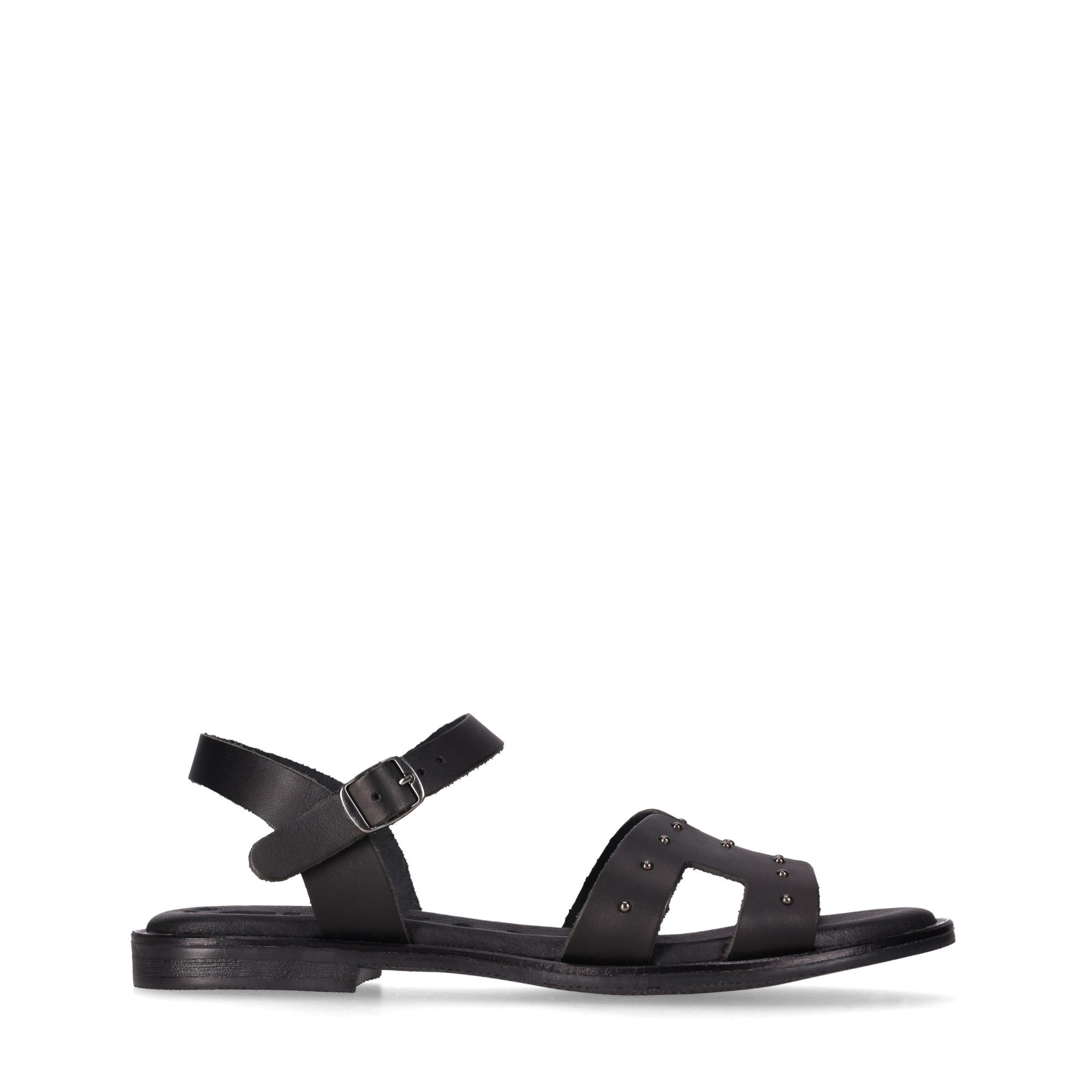 Chika10 Leather MOCHIMA 03 Sandalias Planas Negro/Black