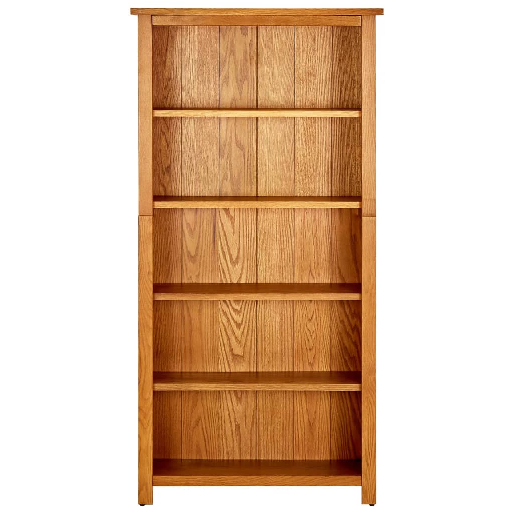 Estantería Vidaxl de Madera Maciza de Roble con 6 Niveles