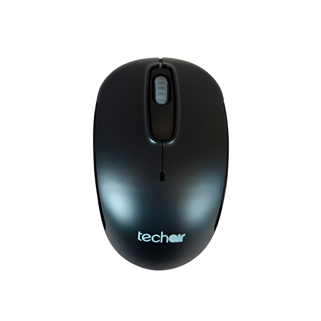techair XM410 - Ratón óptico con Cable - Receptor inalámbrico USB - Negro