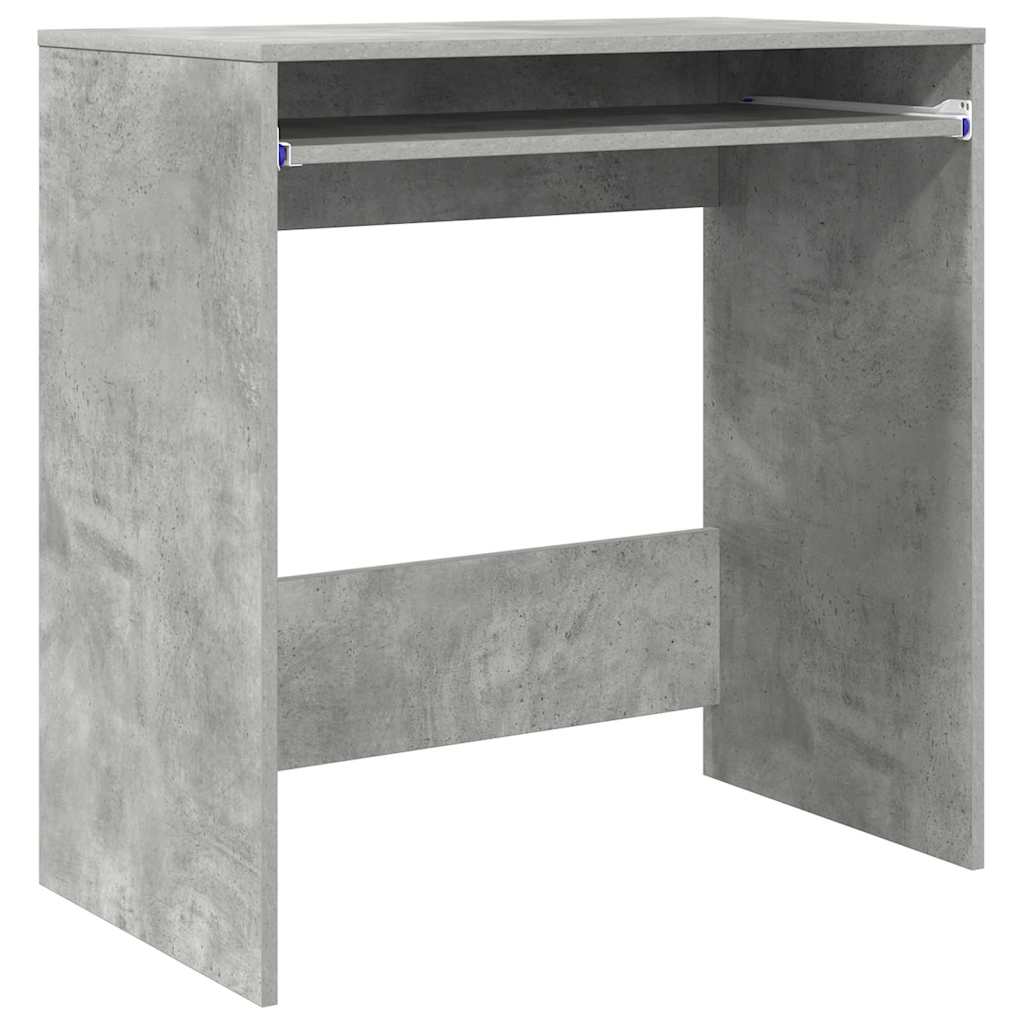 vidaXL Escritorio Gris Concreto 77.5 x 43 x 79 cm Madera de ingeniería