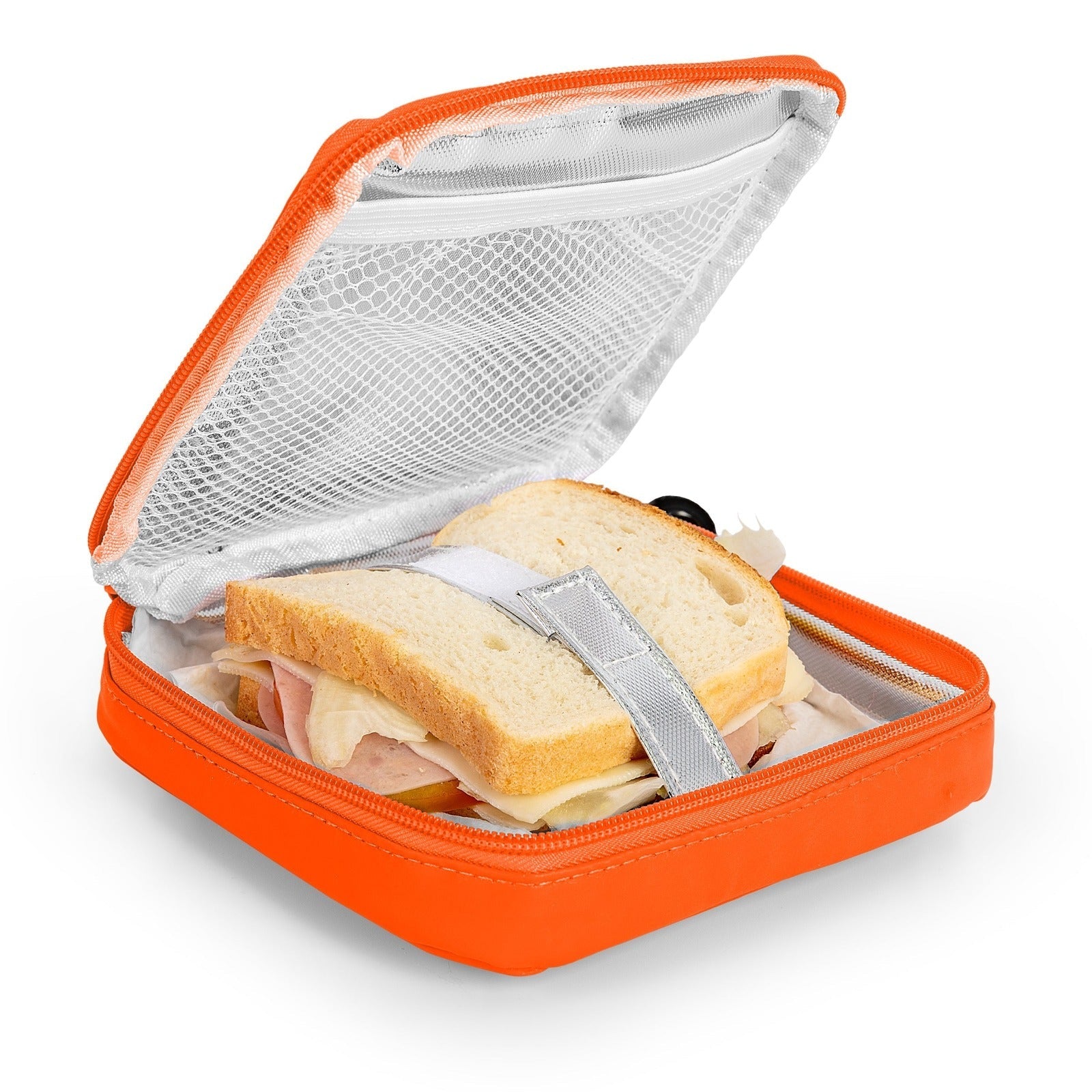 IRIS Kids - Porta Sandwich Infantil Termoinsulado con Mosquetón. Naranja