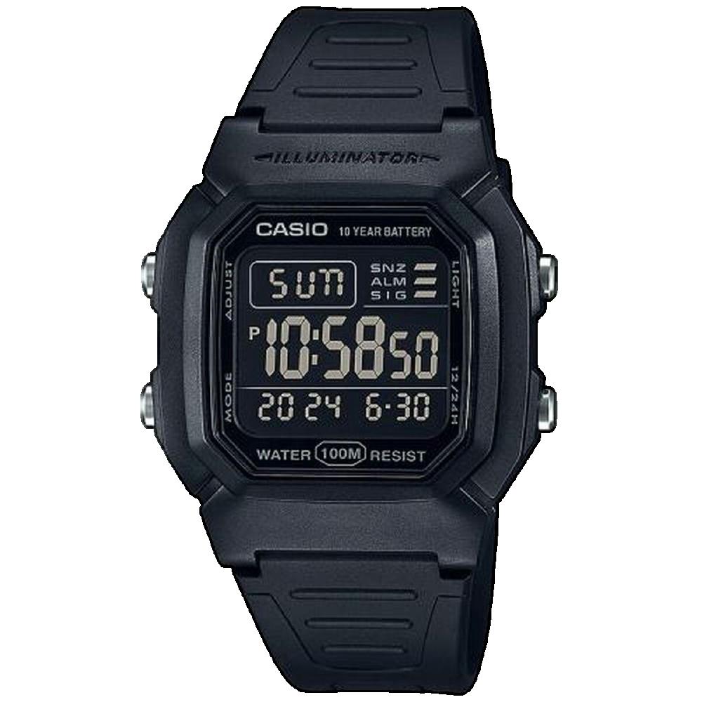 Casio W-800H-1BVES Montre-bracelet Résine LED
