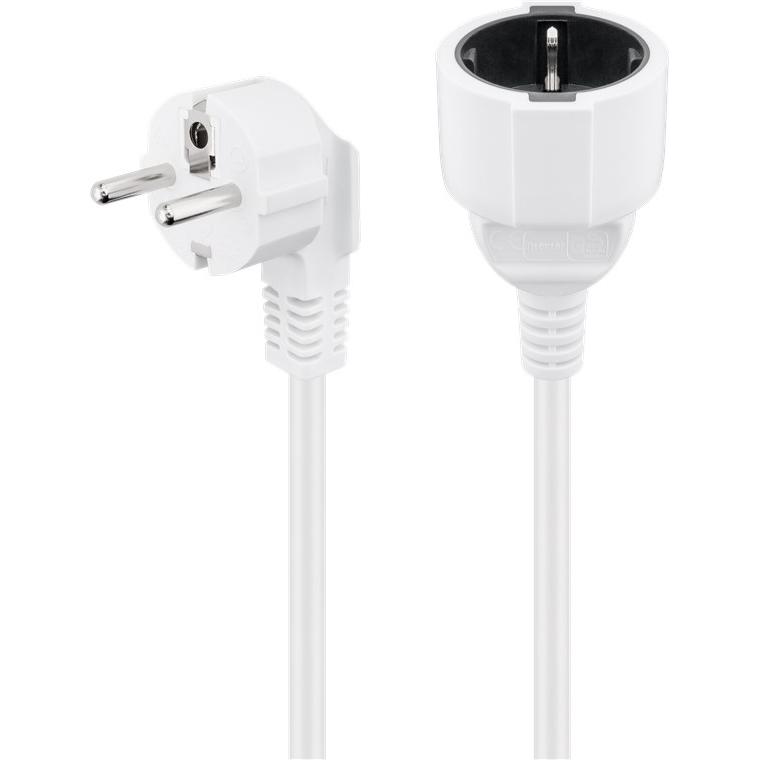 Goobay 93088 cable de transmisión Blanco 5 m Enchufe tipo F