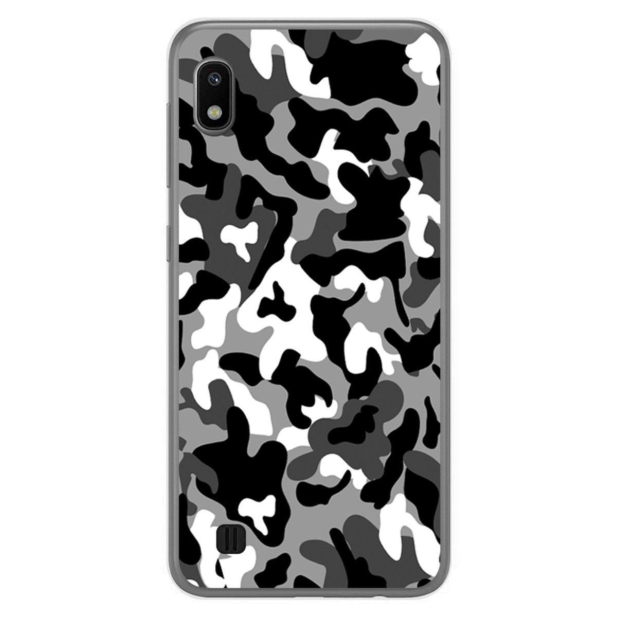 Tumundosmartphone Funda Gel Tpu para Samsung Galaxy A10 diseño Snow Camuflaje Dibujos