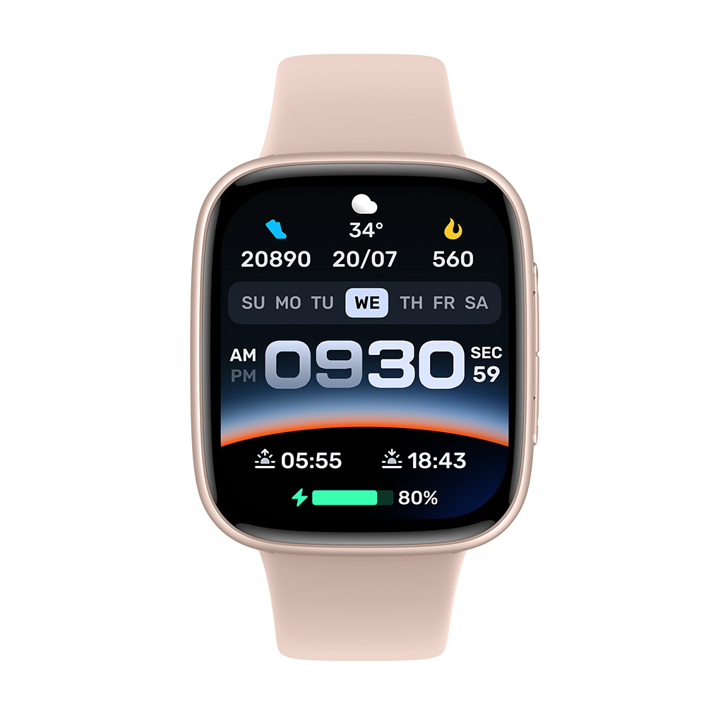 Reloj Inteligente 1.83" TFT-LCD IP68 | Llamadas Bluetooth, Asistente de Voz Alexa, 100 Modos Deportivos, Monitoreo de Ritmo Cardíaco, Presión, SpO₂, Sueño y Ciclo Femenino, Diales Personalizables, Recordatorios Inteligentes y Batería 300 mAh
