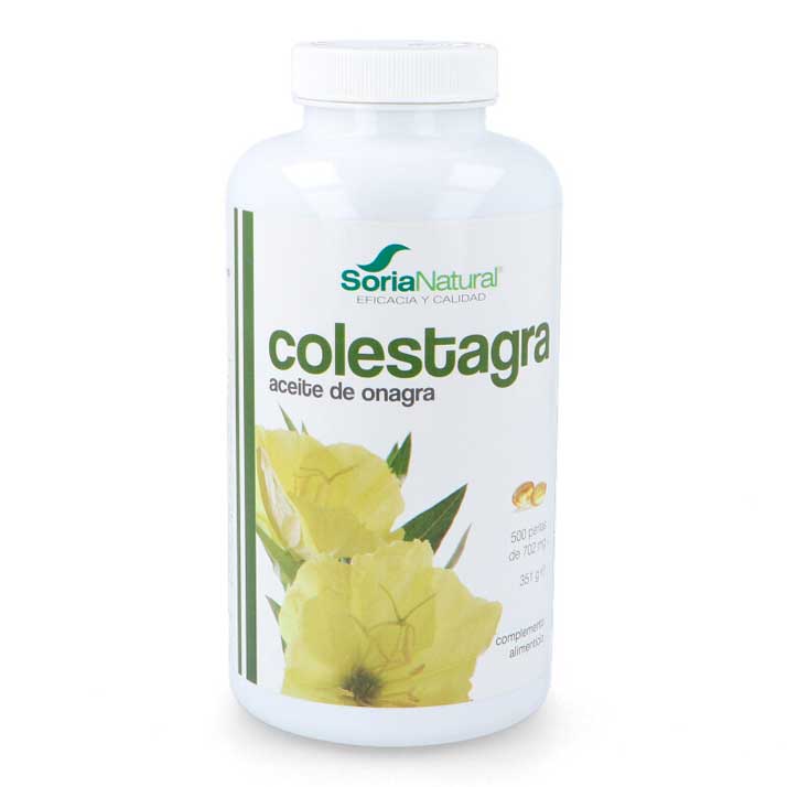 Suplemento Alimenticio Colestagra Aceite Onagra 500Perlas Soria Natural