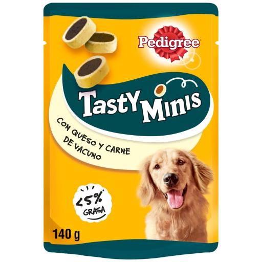Pedigree Tasty Mini Snacks para Perros Sabor Queso y Buey - 140 gr140