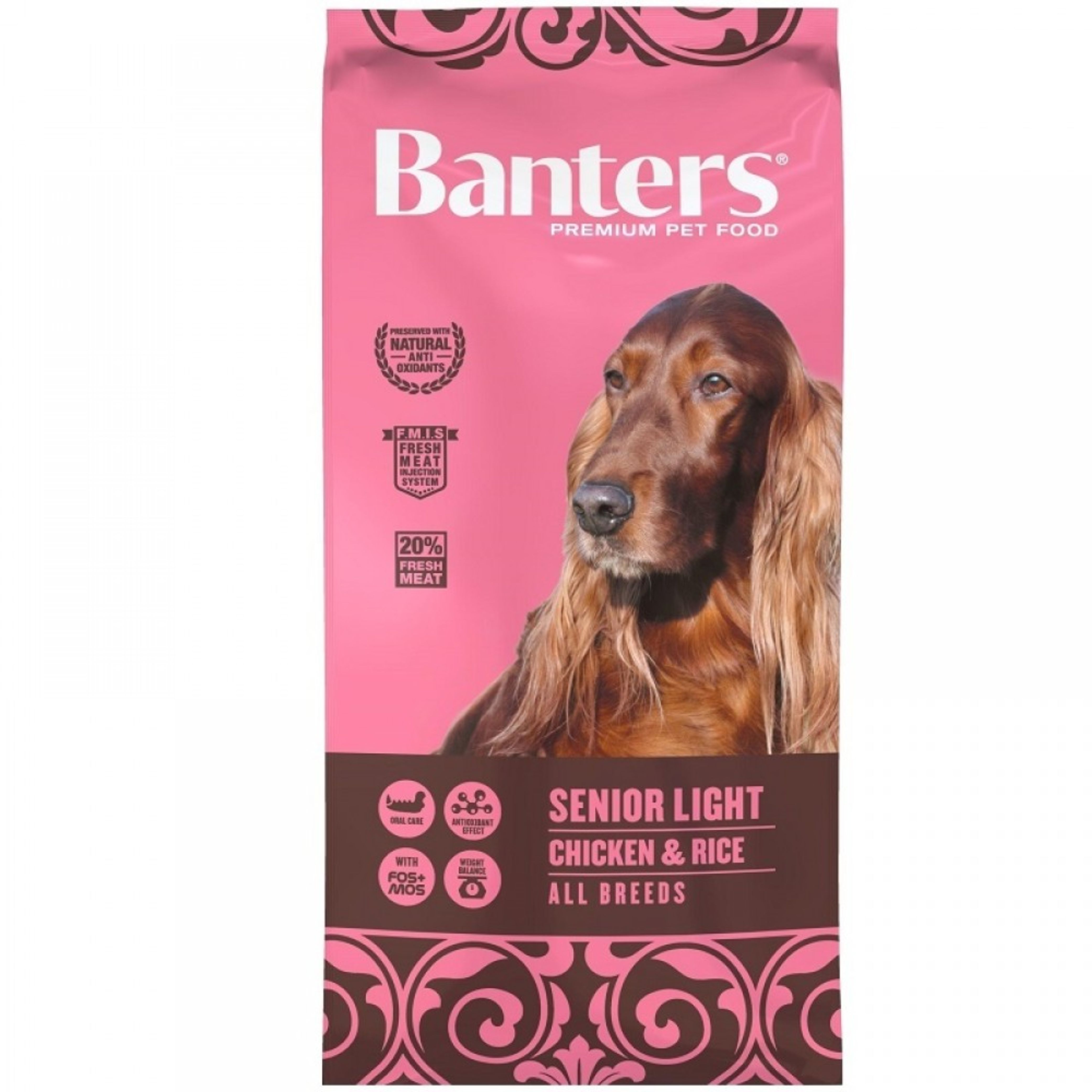 BANTERS DOG SENIOR&LIGHT 15 KG. Pollo y Arroz