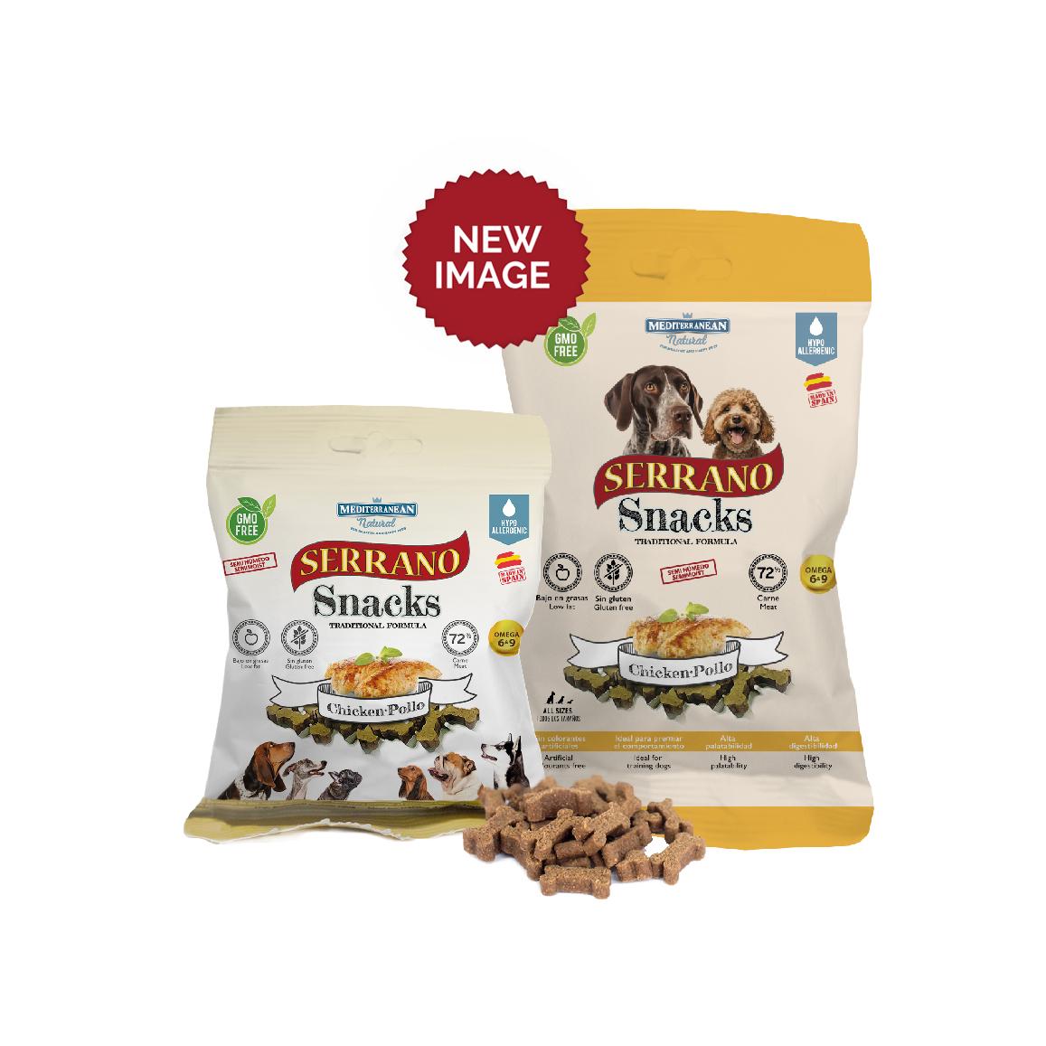 MEDITERRANEAN Natural Serrano Snacks para Perros 12X100 GR