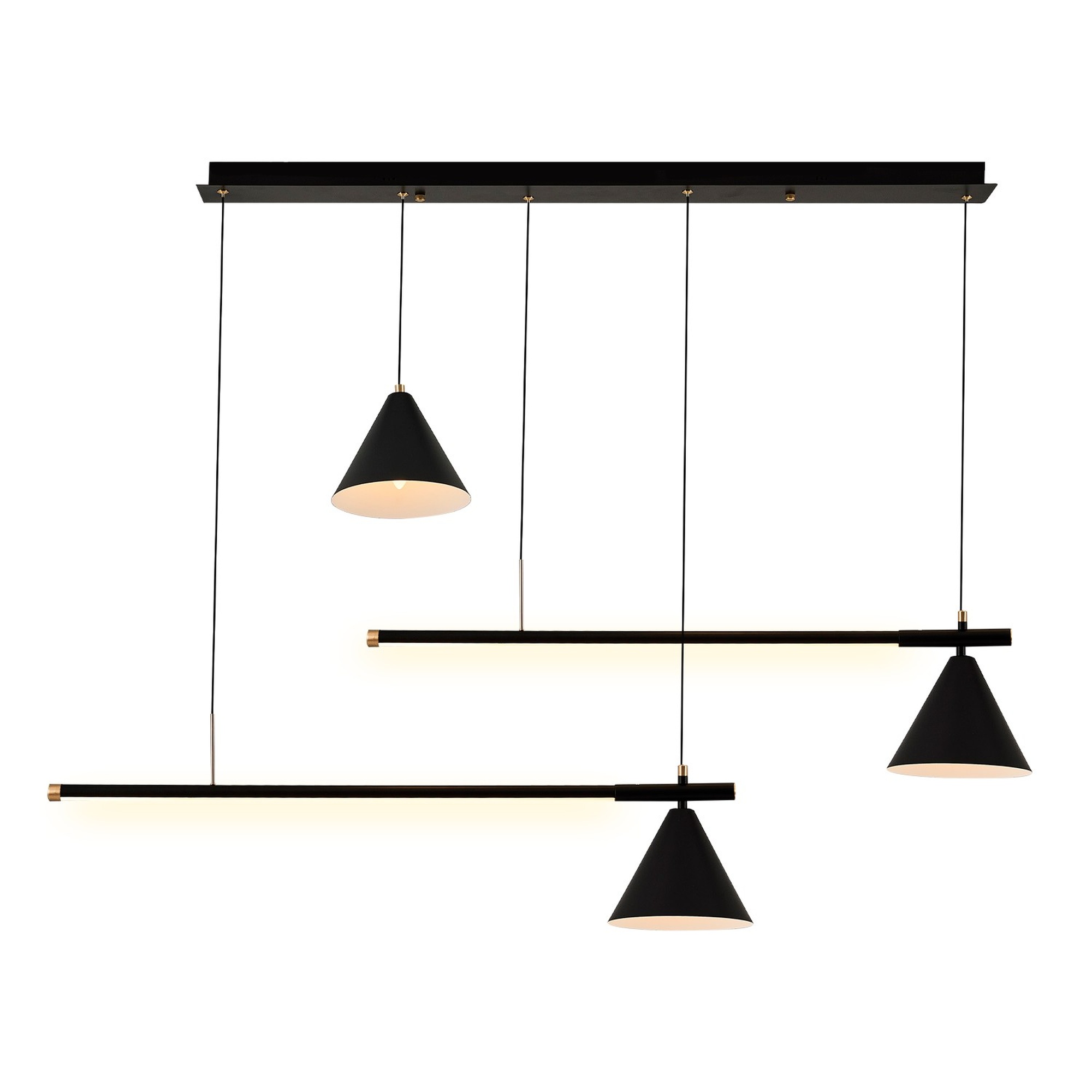 Lámpara de techo WELLHOME, Estructura de metal Color Negro