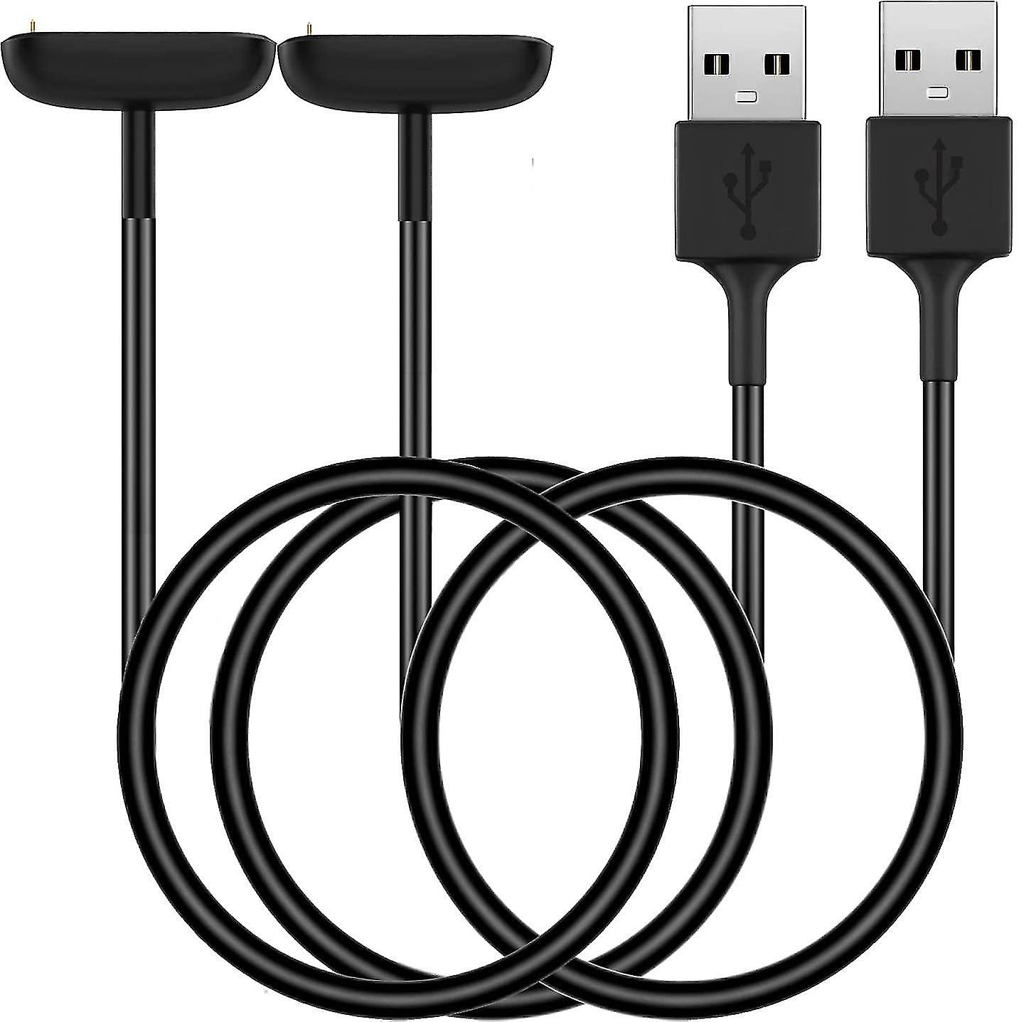 Cargador para Fitbit Charge 5 / Charge 6 / Luxe, [paquete de 2, 3,3 pies] Cable de carga de repuesto