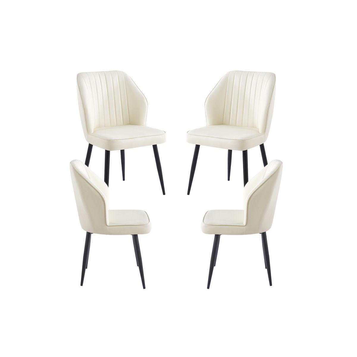 Regalos Miguel - Packs Sillas Comedor - Pack 4 Sillas Wenye - Blanco