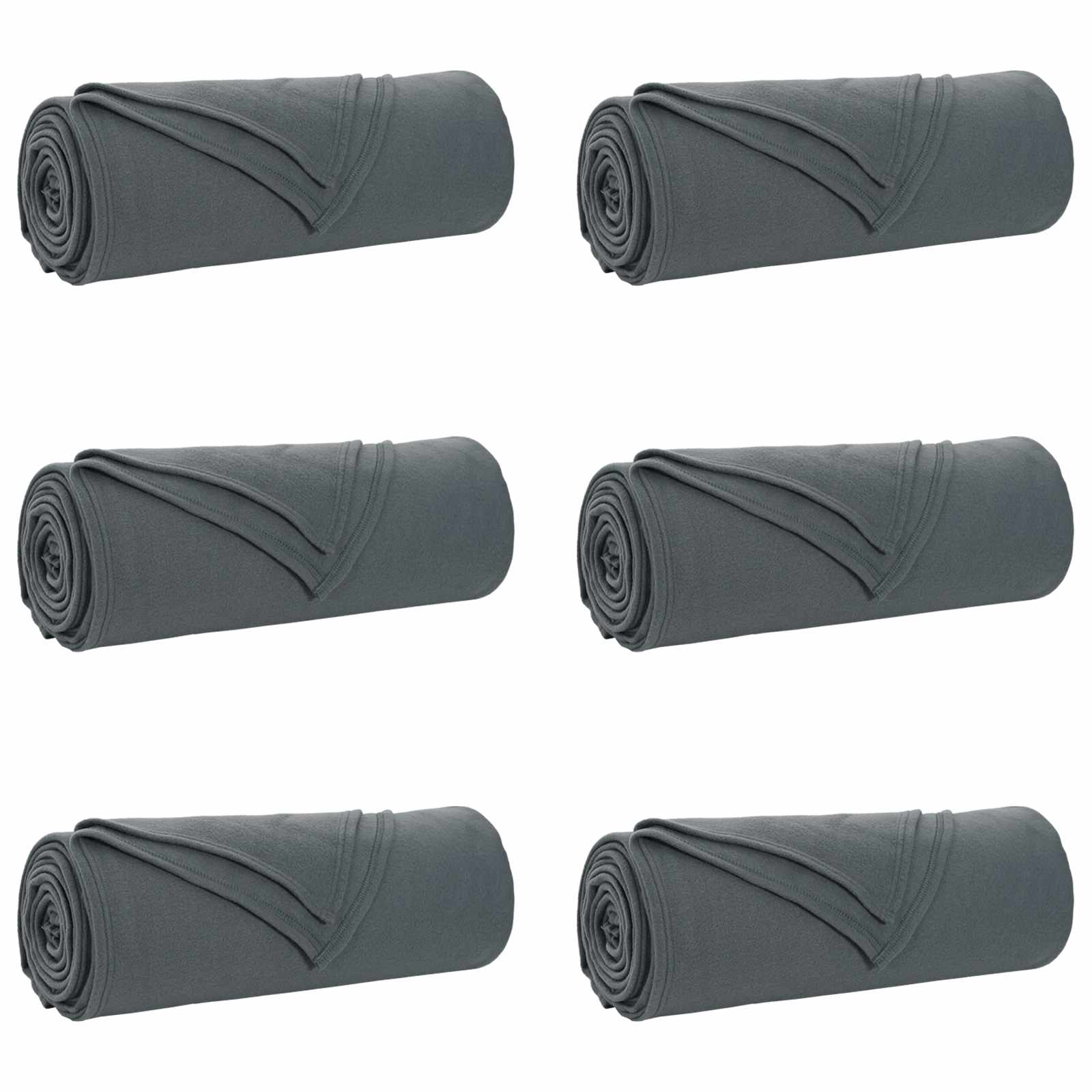 vidaXL Mantitas de Sofá 6 pcs Gris oscuro 280 x 210 cm Lana
