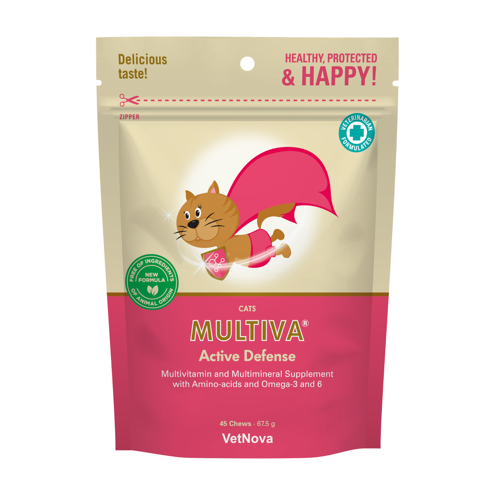 VetNova MULTIVA® Active Defense Cats 45 chews