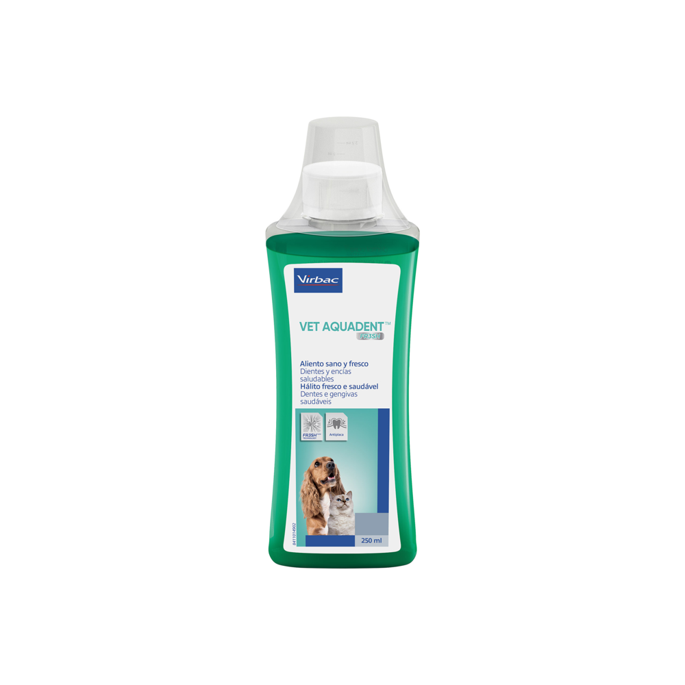 Virbac Vet Aquadent Fresh Higiene Bucodental Para Perros Y Gatos 250 Ml