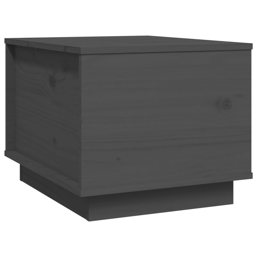 Vidaxl Mesa de Centro de Madera Maciza de Pino 40x50x35 Cm Natural, Blanco, Gris y Más Mesita de Salón