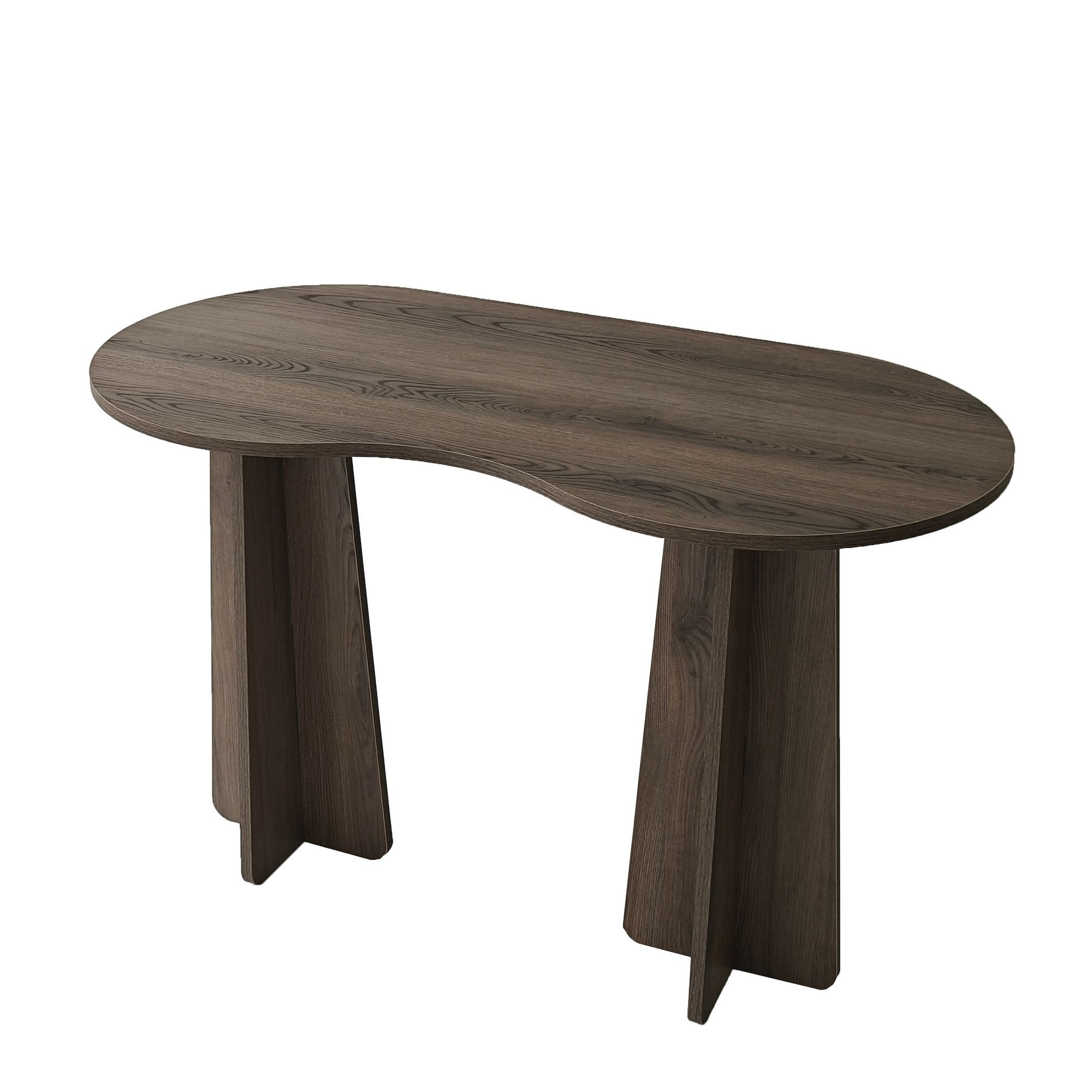 Habitat y Jardin - Escritorio "infinito" de madera 120 x 60 x 75 cm - Nogal