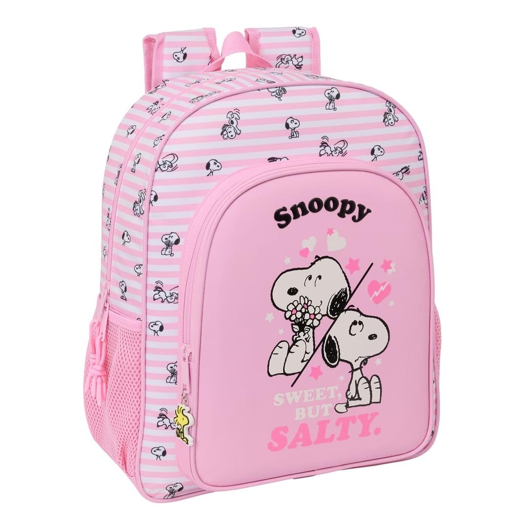 SAFTA | Mochilas Escolares Grandes con Ruedas Snoopy Compact Evolution Extraíbles Lavables, Infantil Vuelta al Cole, Hombreras Ergonómicas y Acolchadas, Bolsillo Frontal Gran Formato y Portabotellas