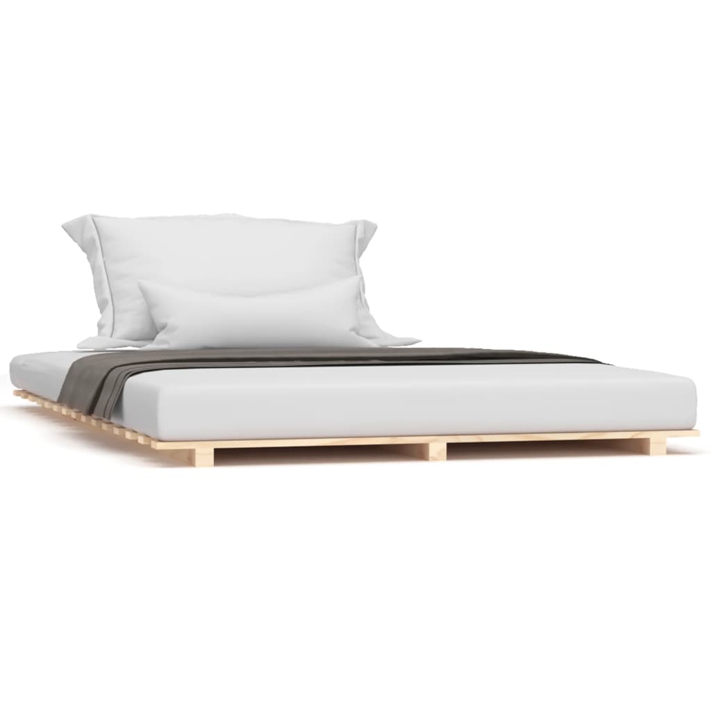vidaXL Estructura de cama madera maciza de pino 140x200 cm