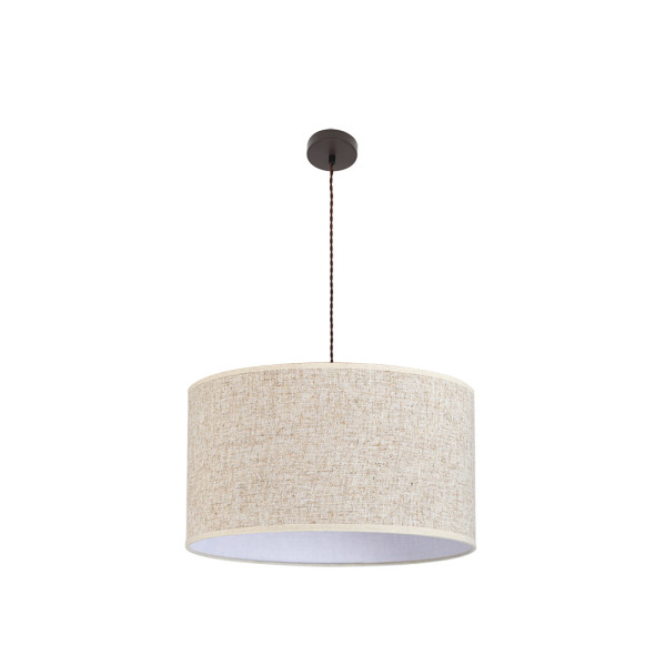 ABRILA  Colgante Modelo Happy Beige Con Pantalla De 3 Luces