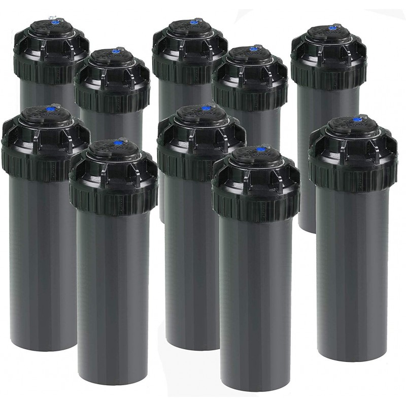 RAIN BIRD Pack 10 Aspersores de Riego Rain Bird 5004-PC 3/4'' | Alcance 7,60 a 15,20 m | Aspersor Turbina ajustable 5000 5004 Rain Bird