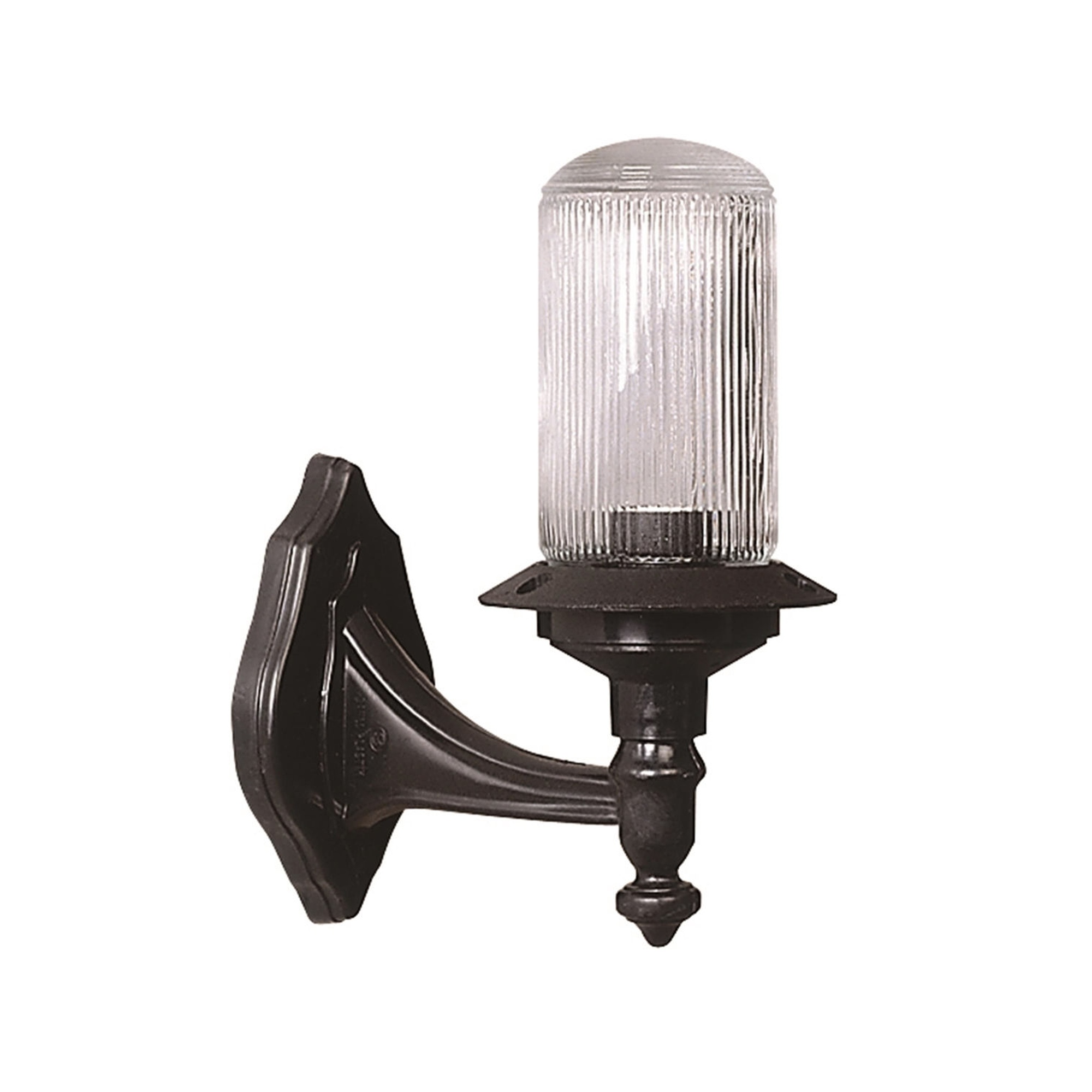 Aplique de pared para exterior WELLHOME, Estructura de ABS Color Negro