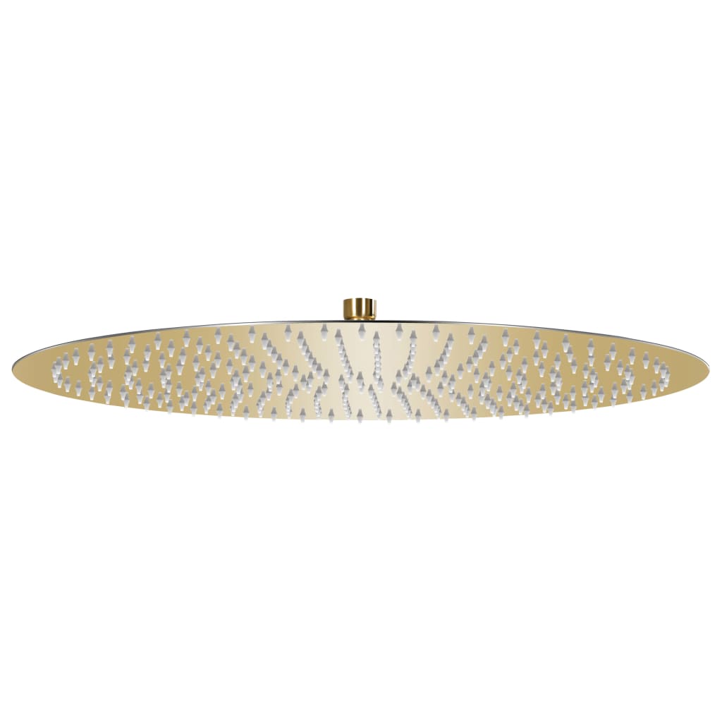 vidaXL Cabezal de Ducha Efecto Lluvia Acero Inox Redondo 50 cm Alcachofa Color Negro,  Dorado, y mas