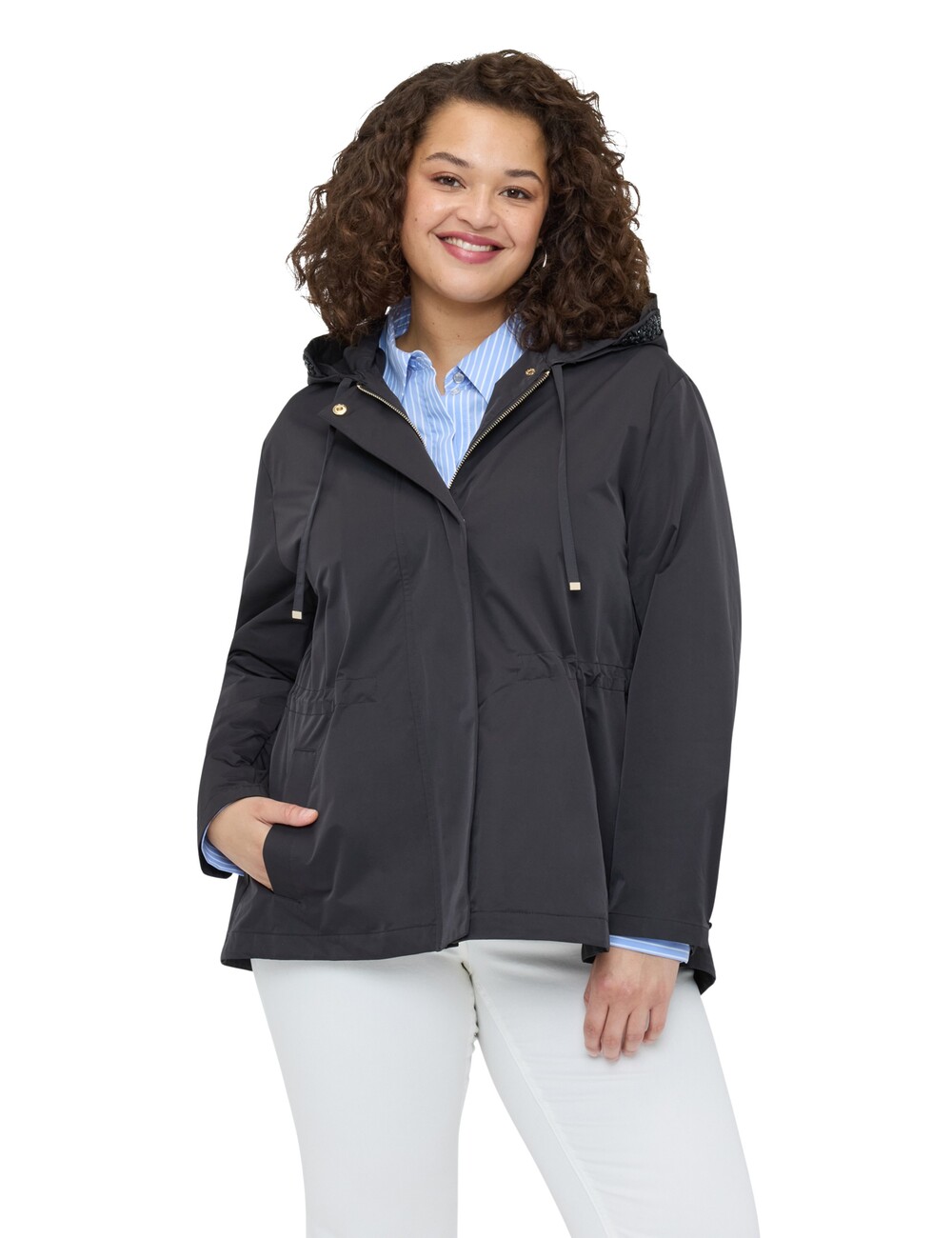 Fiorella Rubino - Parka con capucha y aplicaciones
