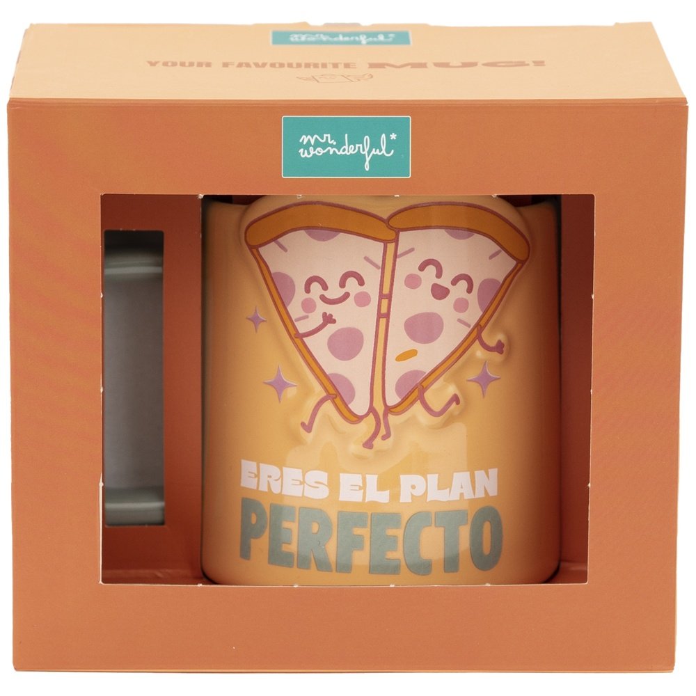 MR TAZA 3D PIZZAS ERES EL PLAN PERFECTO TAZAS S2 9x9x14 Cms.