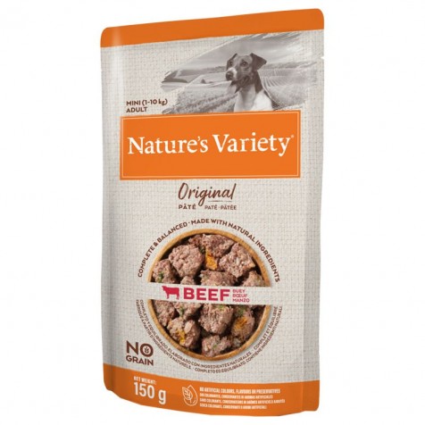 Nature`s Variety Original Adult Mini Buey Paté Para Perros 150 Gr