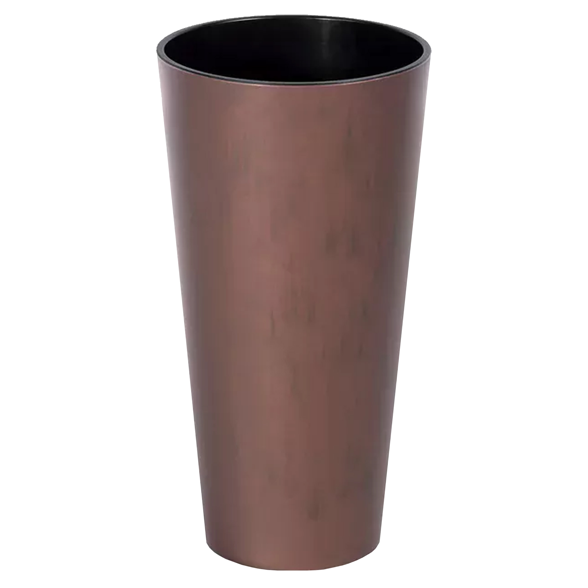 Prosperplast Maceta TUBUS SLIM CORTEN 64L. con Depósito - Dimensiones 400x400x762 - Color Cobre