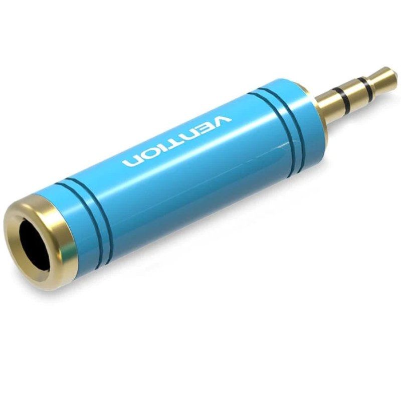 Vention Adaptador Jack VAB-S04-L/ Jack 3.5 Macho - Jack 6.5 Hembra/ Azul