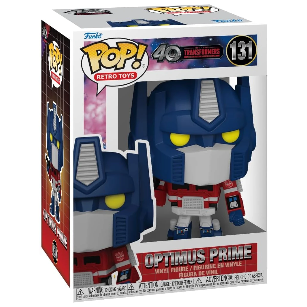 Funko Pop Cine Y TV Transformers 40 Aniversario Optimus Prime 131 Figura Coleccionable
