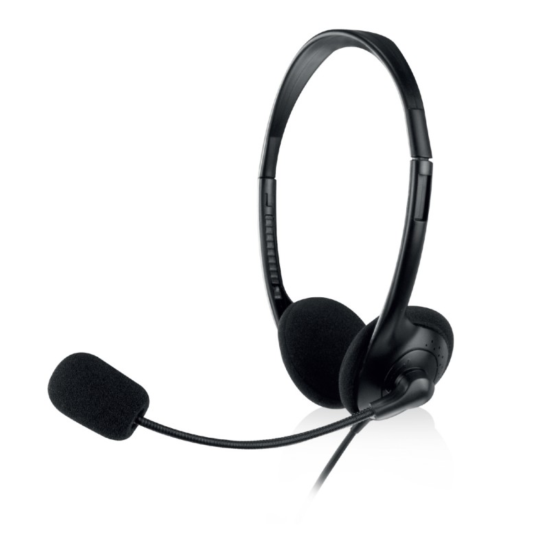Ewent - EW3568 auricular y casco Auriculares Alámbrico Diadema Calls/Music USB tipo A Negro EW3568