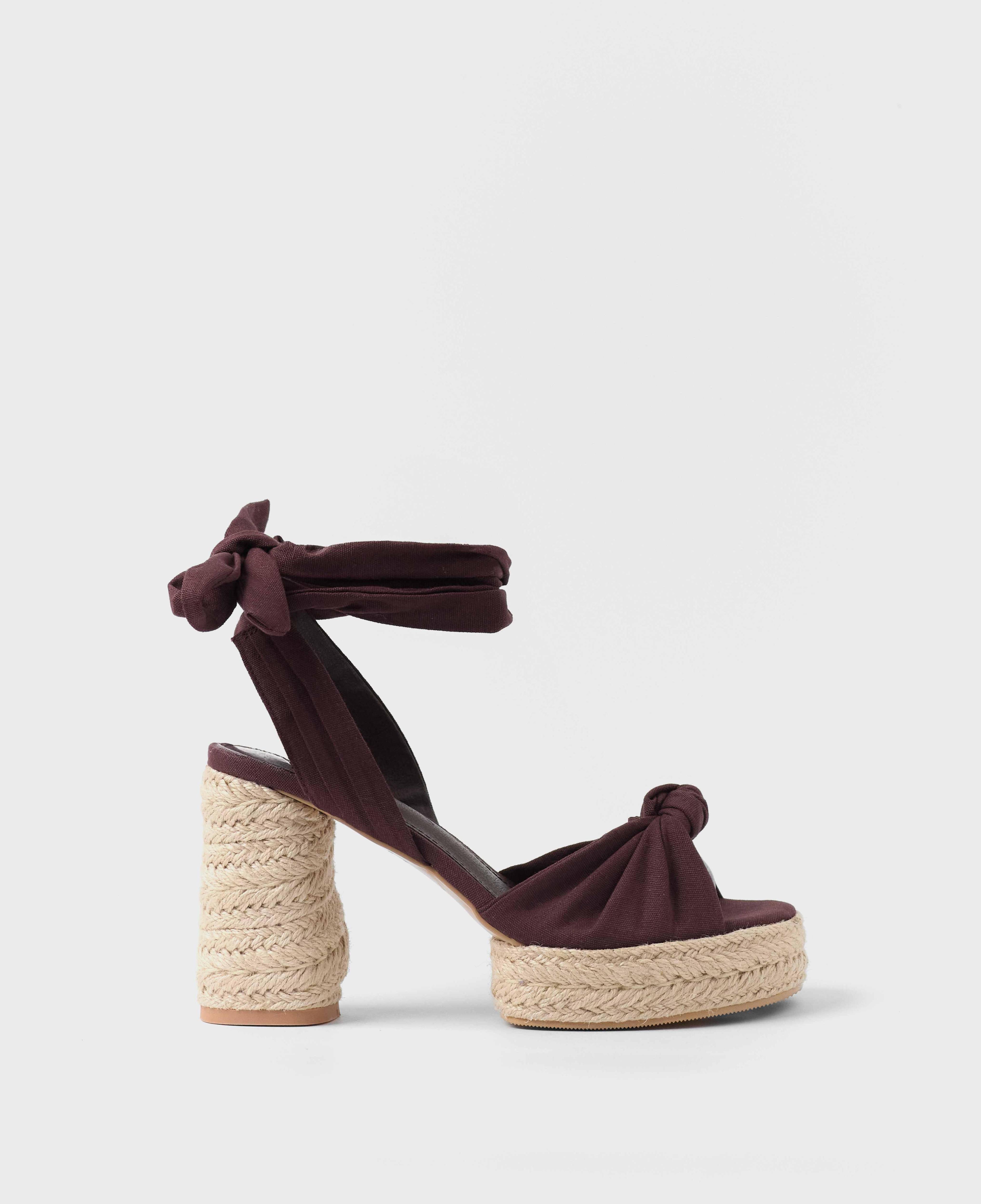 Sandalia Mim ROSETTE Berenjena Mujer