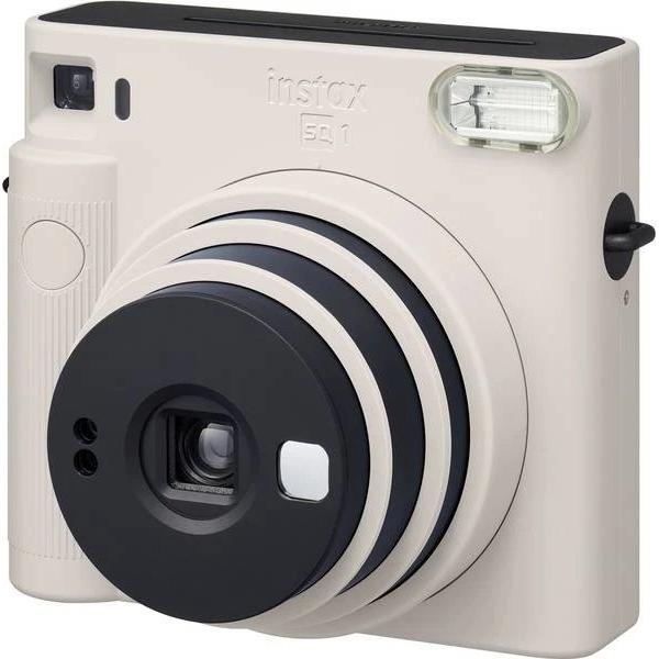 Cámara fotos digital Cámara instantánea Visor Espejo frontal para selfies, 0,4x, con punto de mira Fujifilm INSTAX SQUARE SQ1™ CHALK  | 65,75 mm, Chalk White
