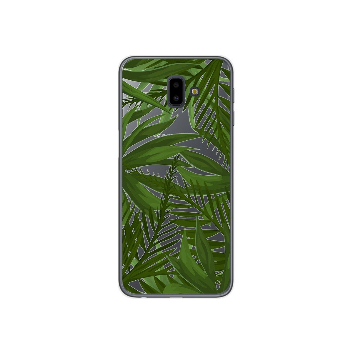 Tumundosmartphone Funda Gel Transparente para Samsung Galaxy J6+ Plus Diseño Jungla Dibujos