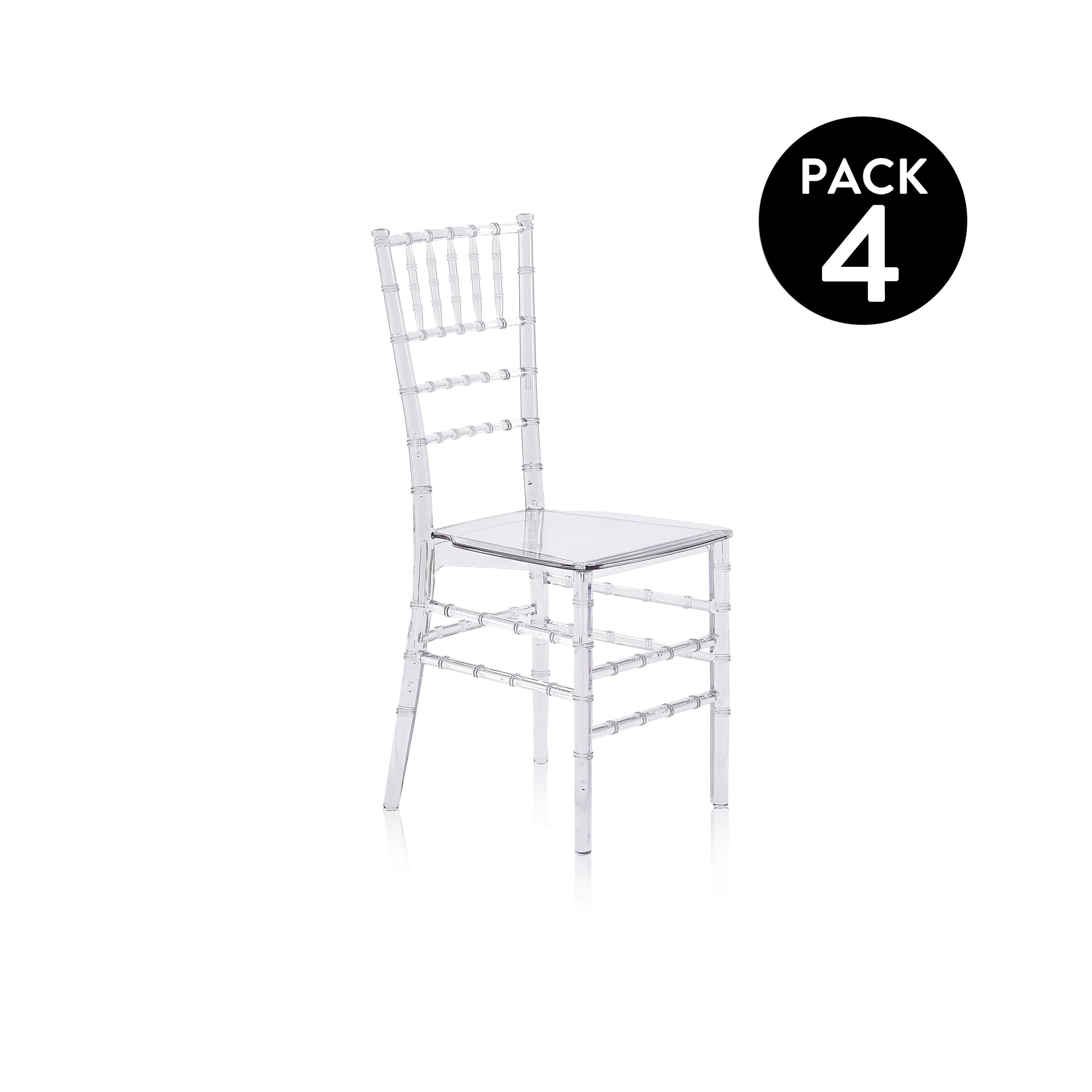duehome - Pack 4 sillas de comedor Tyra